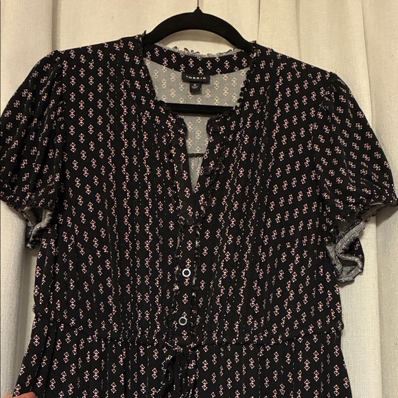 Torrid Black Patterned Pintuck Maxi Dress - Picture 6 of 6